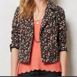 Anthropologie Hei Hei Floral Cropped Jacket size 4